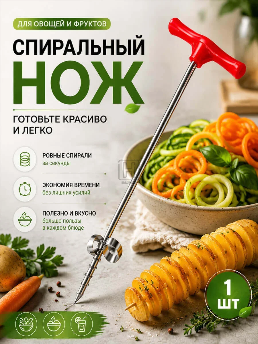 спиральный нож фигурный