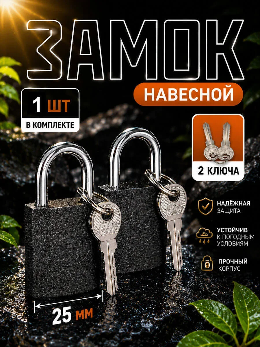 замок навесной 25мм