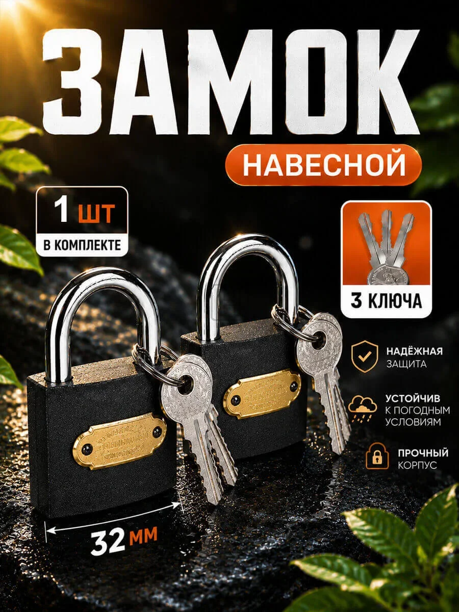 замок навесной 32мм