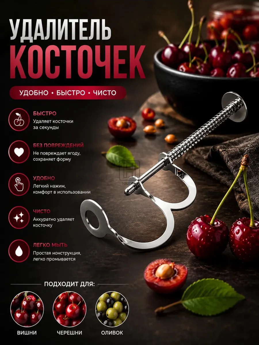 Прибор для удаления косточек